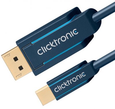 CLICKTRONIC  c&acirc;ble Mini DisplayPort / DisplayPort - 1 m