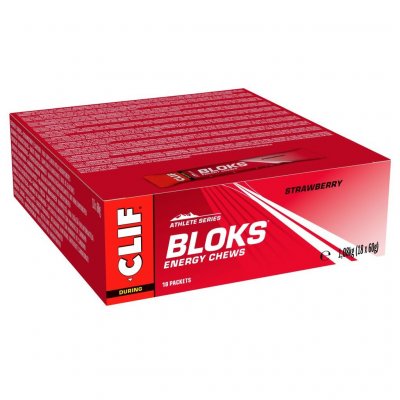CLIF BAR Clif 60g Strawberry Bloks Energy Chews 18 Units Clair