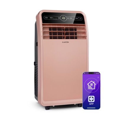 KLARSTEIN Climatiseur mobile connect&eacute; -  metrobreeze new york smart 12k - 12000 btu -3,5 kw - rose