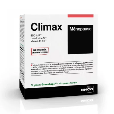 NHCO CLIMAX MENOPAUSE 56 g&eacute;lules + 56 capsules  Nutrition