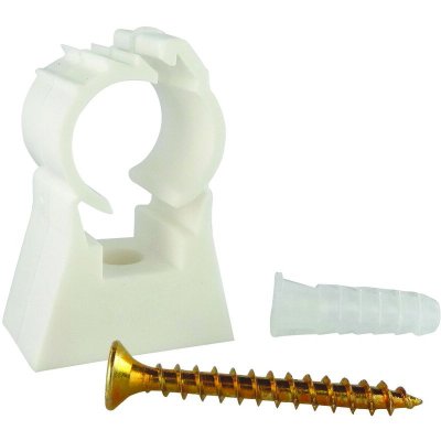 SOMATHERM Clip de Fixation Simple + Cheville diam&egrave;tre 20 Paroi Creuse