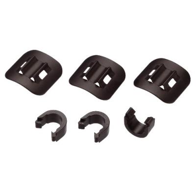 BBB Clip durite adhesif protection pour cables  hydroguide noir 3pcs