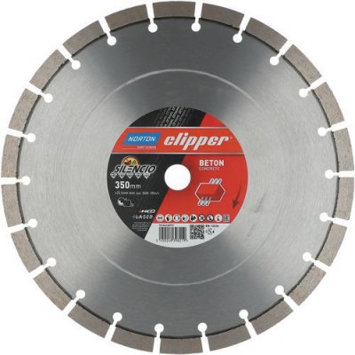 CLIPPER  Disques diamant - extreme beton silencio 350 x 25,4 mm H&ouml;he 15 mm - Norton