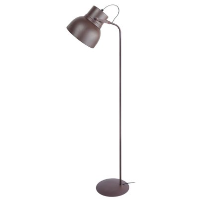 TOSEL CLOCHE - lampadaire liseuse articul&eacute; m&eacute;tal marron