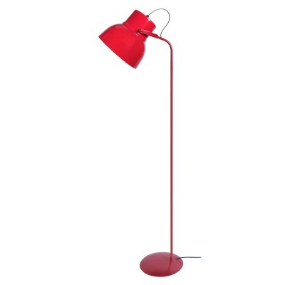 TOSEL CLOCHE - lampadaire liseuse articul&eacute; m&eacute;tal rouge