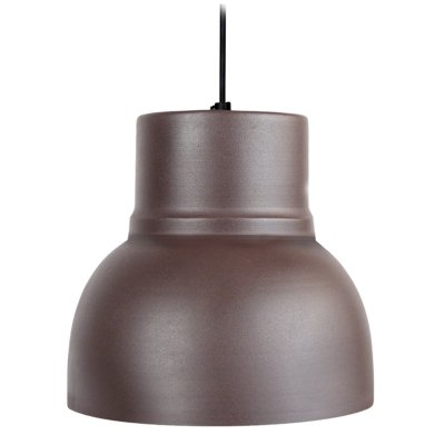 TOSEL Cloche - suspension d&ocirc;me m&eacute;tal marron 14149
