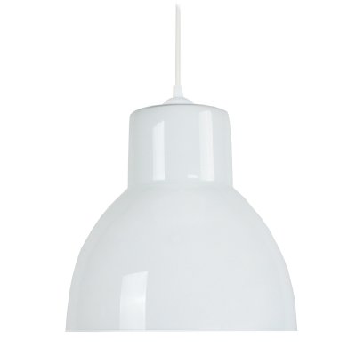 TOSEL Cloche verre 25 suspension verre 25x25x90 cm opale