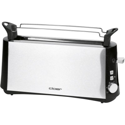 UNBEKANNT Cloer - Toaster 3810 2Scheiben 880Watt Edelstahl/schwarz