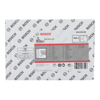 BOSCH Clou &agrave; t&ecirc;te ronde  SN21RK 80 3,1 mm 80 mm &eacute;bauche lisse 80 mm