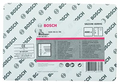 BOSCH Clou en bande &agrave; t&ecirc;te ronde SN21RK 65G 2,8 mm, 65 mm, galvanis&eacute;, crant&eacute;  2608200039 