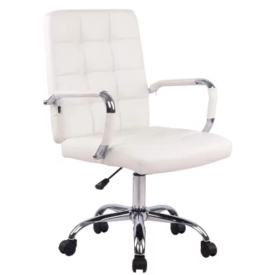 CLP Chaise de bureau Deli Pro similicuir , Blanc