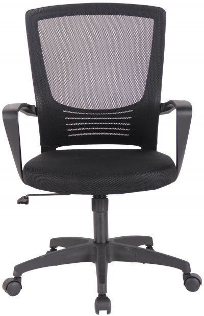 CLP Chaise de bureau en maille Kampen , Noir / Noir