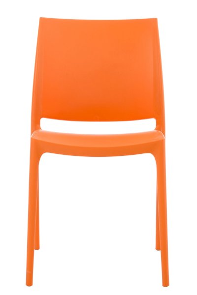 CLP  - Chaise de jardin empilable Maya en plastique orange