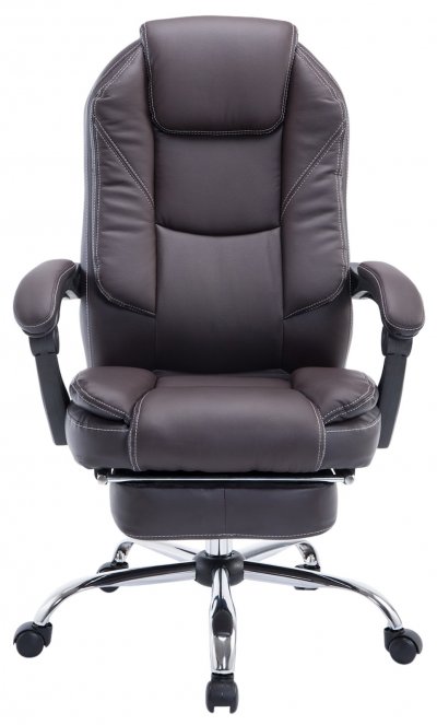 CLP Fauteuil de bureau Castle similicuir , Marron