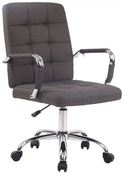 CLP Fauteuil de bureau Deli Pro tissu , Gris fonc&eacute;