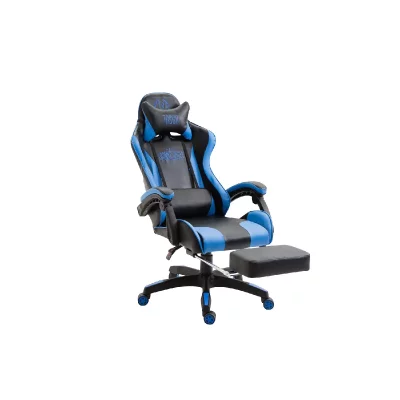 CLP  Fauteuil de Bureau Ignite Similicuir , Noir / Bleu