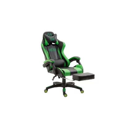 CLP TRADING CLP Fauteuil de Bureau Ignite Similicuir , Noir / Vert