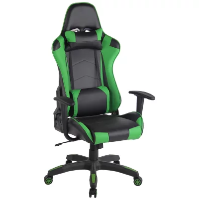 CLP  Fauteuil de bureau Miracle V2 Similicuir , Noir / Vert