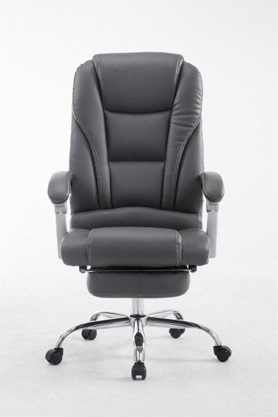 CLP Fauteuil de bureau Pacific avec un repose-pieds int&eacute;gr&eacute; , Gris