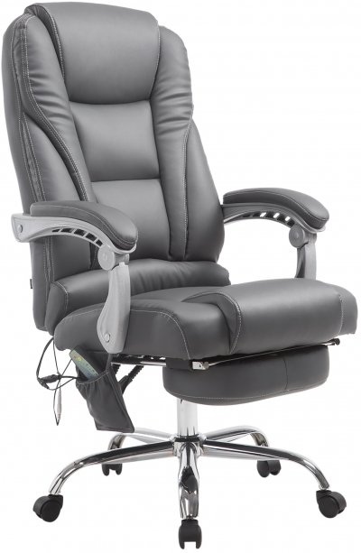 CLP Fauteuil de bureau Pacific V2 avec Fonction massage , Gris