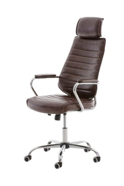 CLP Fauteuil de bureau Rako similicuir , Bordeaux