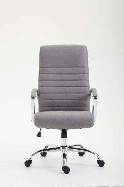 CLP Fauteuil de bureau Valais en tissu , Gris