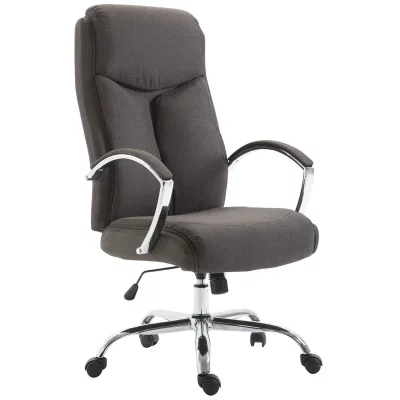CLP Fauteuil de bureau XL Vaud tissu , Gris fonc&eacute;
