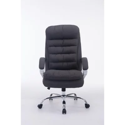 CLP Fauteuil de bureau XXL Vancouver Tissu , Gris fonc&eacute;
