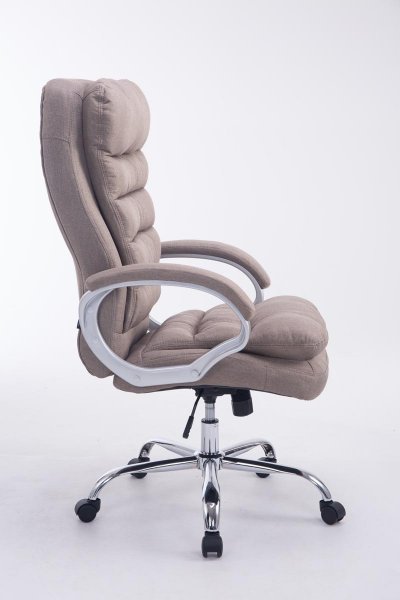 CLP Fauteuil de bureau XXL Vancouver Tissu , Taupe