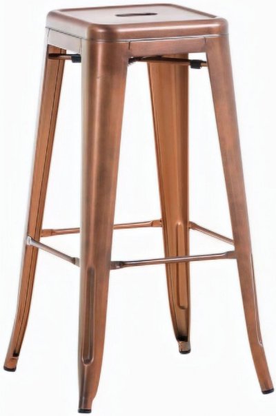 CLP Tabouret de bar 100% en m&eacute;tal JOSHUA , Cuivre