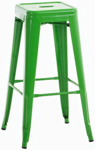 CLP Tabouret de bar 100% en m&eacute;tal JOSHUA , Vert