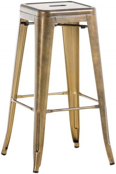 CLP Tabouret de bar Joshua V2 en m&eacute;tal , Or