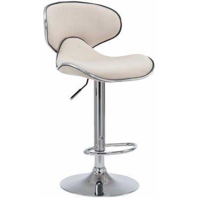 CLP - Tabouret de bar Las Vegas V2 en tissu beige Chrome
