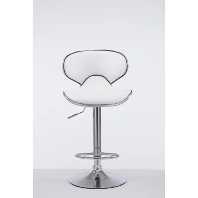 CLP - Tabouret de bar Las Vegas V2 similicuir blanc Chrome