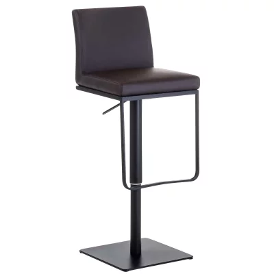 CLP - Tabouret de bar Panama b similicuir marron