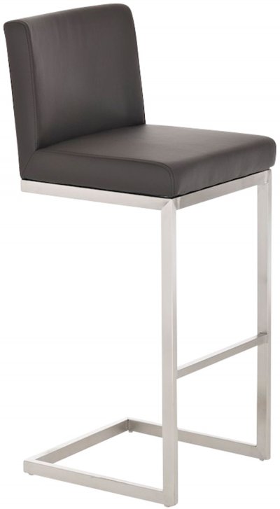 CLP Tabouret de bar Paros en similicuir , Marron