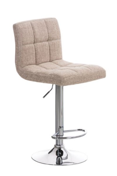 CLP Tabouret de bar Peru rev&ecirc;tement tissu , Cr&egrave;me