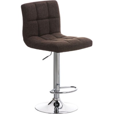 CLP Tabouret de bar Peru rev&ecirc;tement tissu , Marron