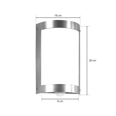 CMD  Applique d'ext&eacute;rieur Marco3 en acier inoxydable avec d&eacute;tecteur