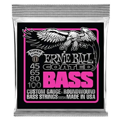 ERNIE BALL Coated Super 45-100 - Jeu de cordes guitare basse - P03834