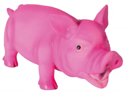 TRIXIE Cochon Avec Son Original, Latex, 17 Cm - 35489 - Mon Animalerie