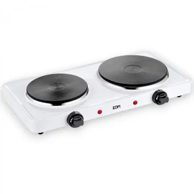 EDM cocina electrica 2 fuegos 1000-1500w 46x24x7,5cm - 