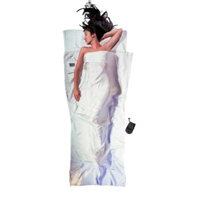 COCOON  Silk Mummy Liner Bed Sheet Blanc 241 x 90-56 cm 