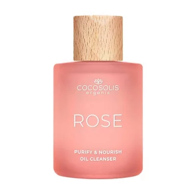 COCOSOLIS  Rose Huile Nettoyante Nourrissante 50 ml - Flacon compte goutte 50 ml