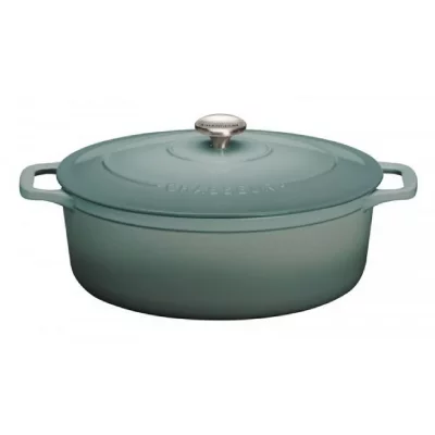 CHASSEUR Cocotte en fonte &eacute;maill&eacute;e 33cm bleu quartz  puc473325 - bleu