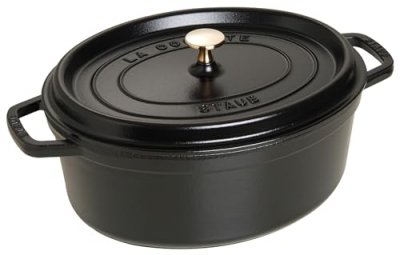 STAUB Cocotte en fonte  Ovale 37 cm Noir - 1103725