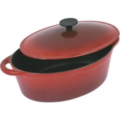 CREALYS Cocotte fonte 28cm ovale tous feux