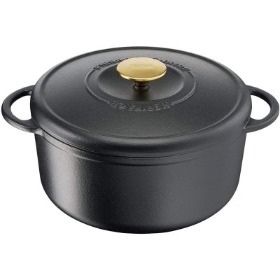 TEFAL Cocotte fonte  d'acier ronde 21 cm Pierre Gagnaire Heritage Noir