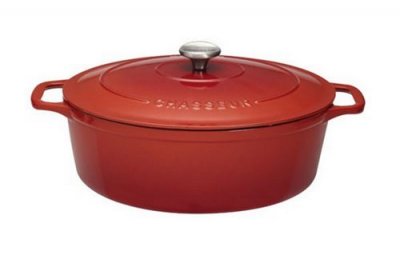 CHASSEUR Cocotte ovale en fonte &eacute;maill&eacute;e 27cm rubis sublime  puc472758