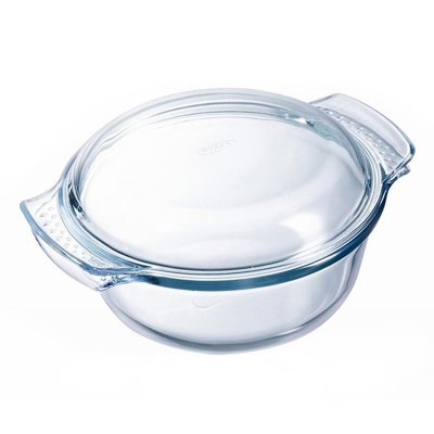 PYREX Cocotte sleeve Essentials verre borosilicate 1,6 L Blanc 